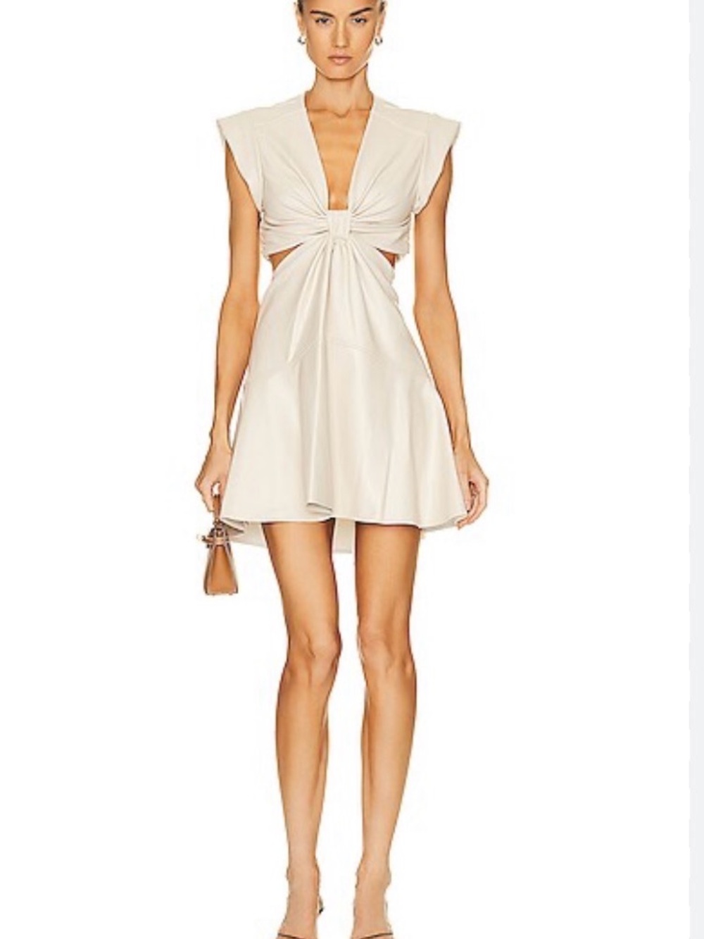 A.L.C. Faux Leather Cut-Out Dress